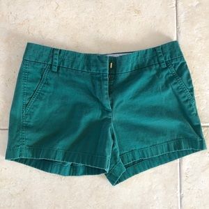 JCrew Chino Shorts, Teal, Size 6